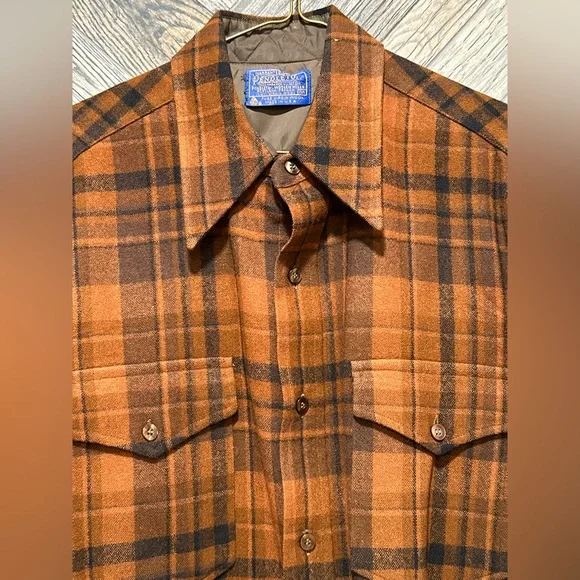 Wool Vintage Pendleton Men’s Flannel • 100% Pure Virgin Wool - Picture 2 of 9